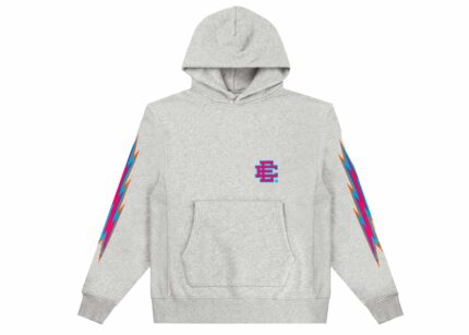 Eric Emanuel Grey W Violet EE® Bolts Hoodie